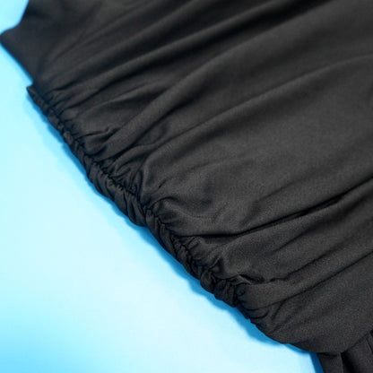 Autumn Drop Sleeves Pleated Side Gauze Dress New Arrivals