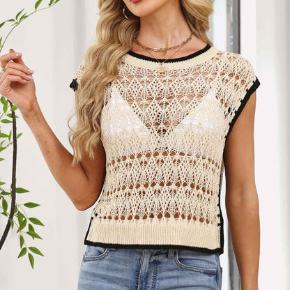 Sweater Vest Knitted Top for Women
