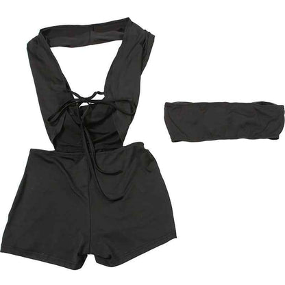 Summer Backless Lace up Romper