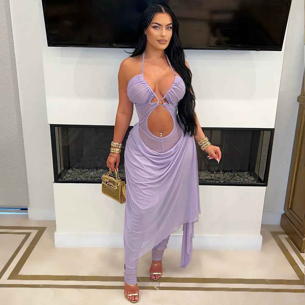 Cutout out See through Sexy Jumpsuit Sling (2x Only)