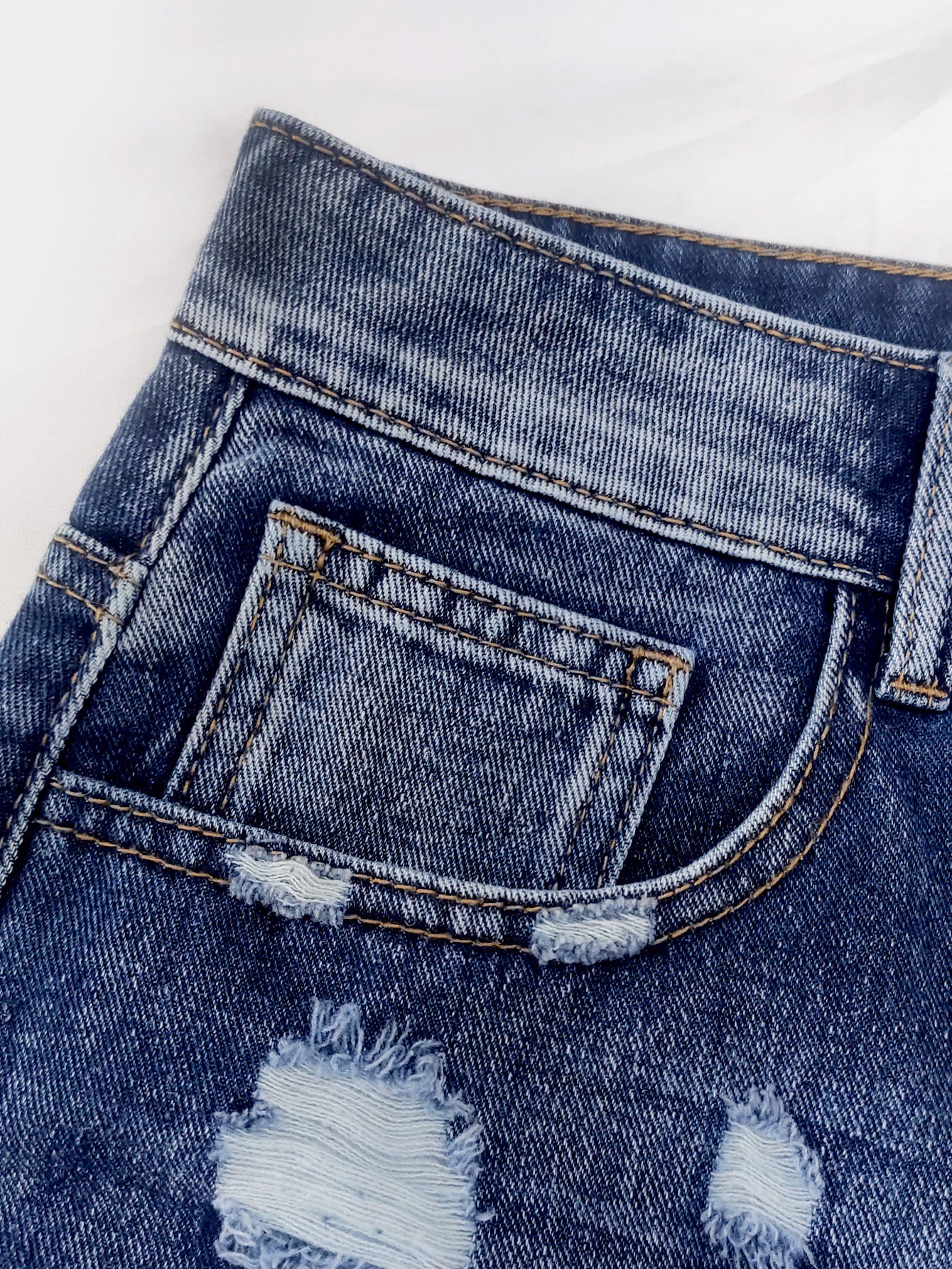 High Waist Jeans Leopard Patch Ripped Retro