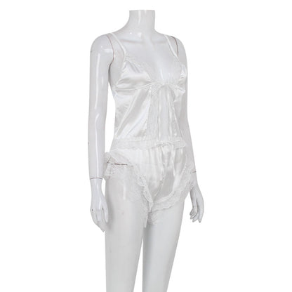 French Sling Pajamas Lace Sleepwear