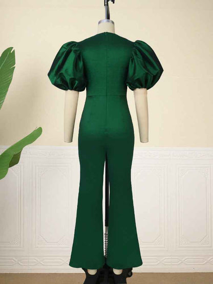 Puff Sleeve Jumpsuit Elegant
