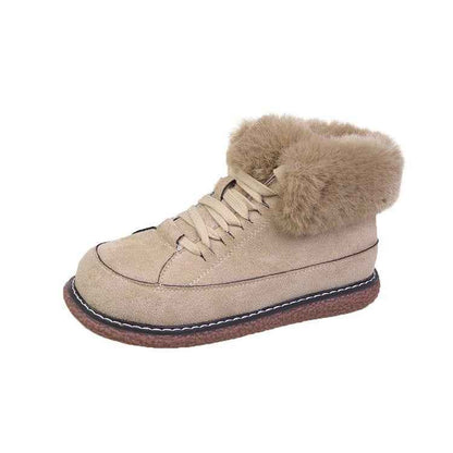 Women's Winter Fleece lined Thick Furry Platform Boots