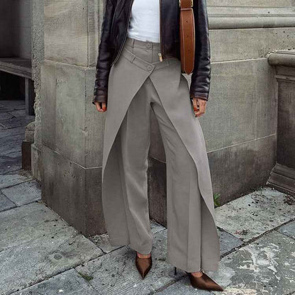 French Irregular Asymmetric Casual Jeans for Women