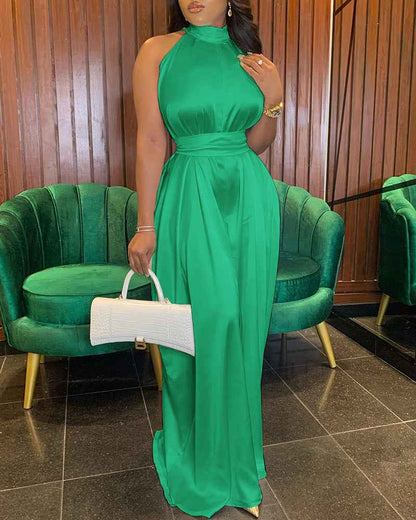 Women's Sleeveless Loose Fit Jumpsuit