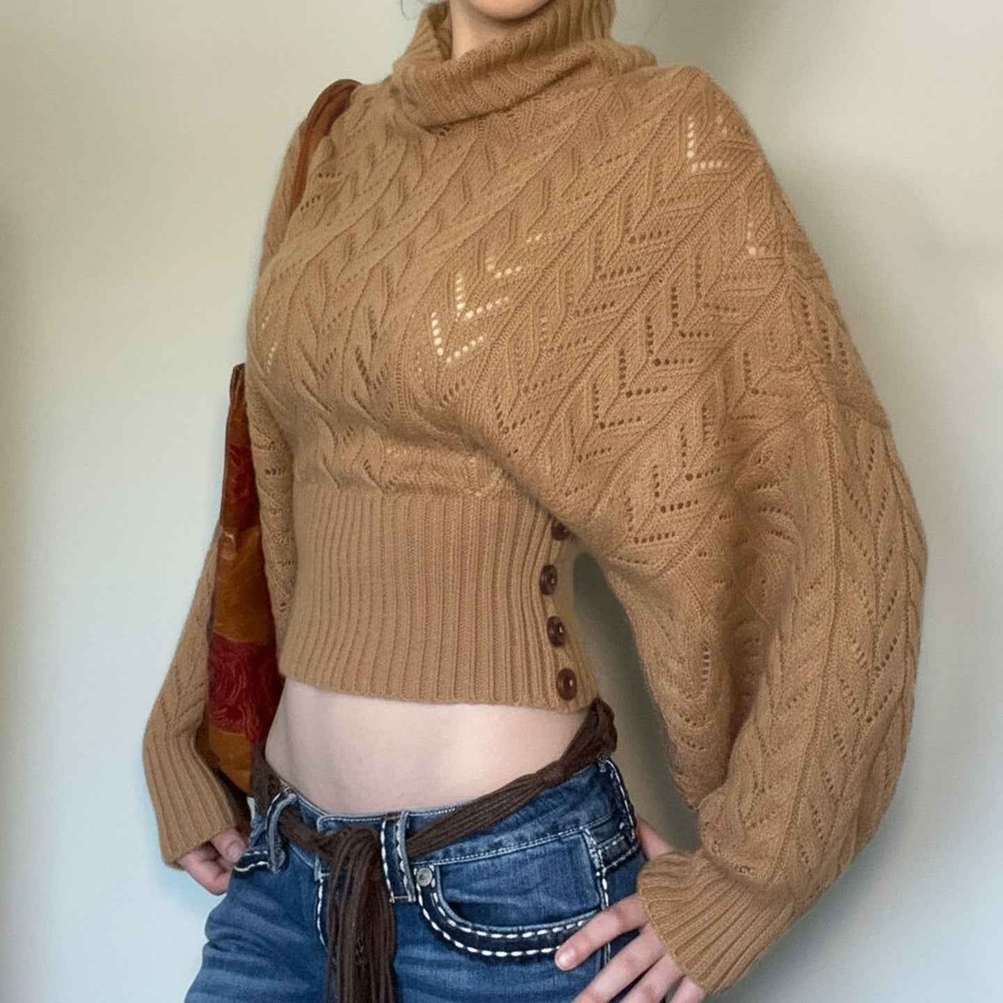 Retro Fitted Waist Sweater
