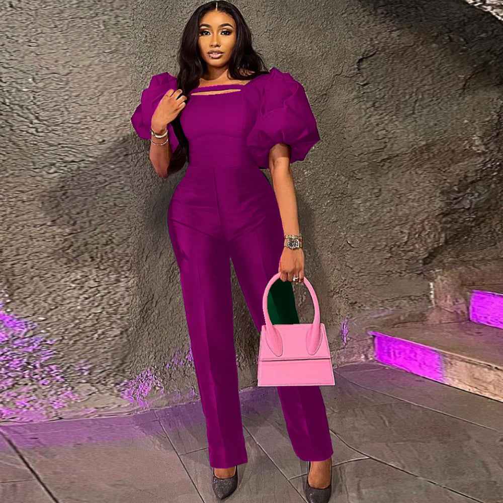 Puff Sleeve Jumpsuit Elegant