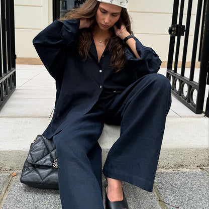 Casual Sleepwear Comfortable Two Piece Pajamas Set for Women MUNSIEUR