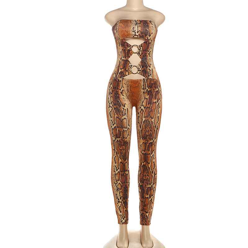 Cutout out Slim Fit Jumpsuit (Small Size Only)