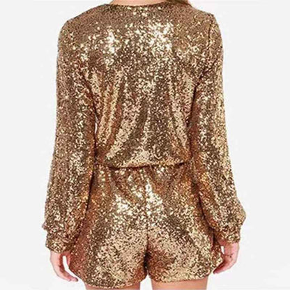 Sexy Sequined Romper