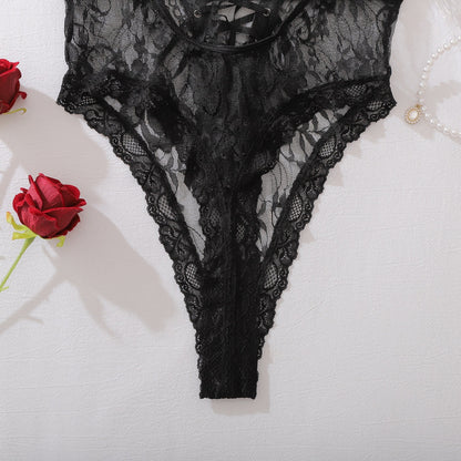 Patent Leather Stitching Lace Strap Lingerie New Arrivals