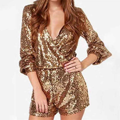 Sexy Sequined Romper