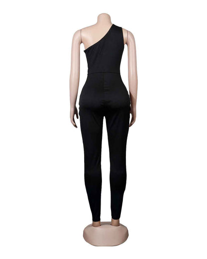 Sexy Slim Drilling One Piece Nightclub Uniform Jumpsuit