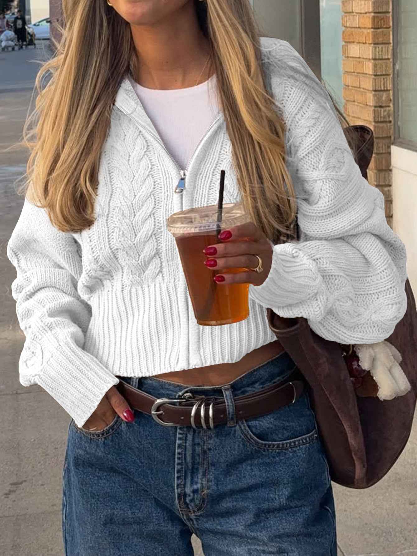 Long Sleeve Solid Color Women's Sweater