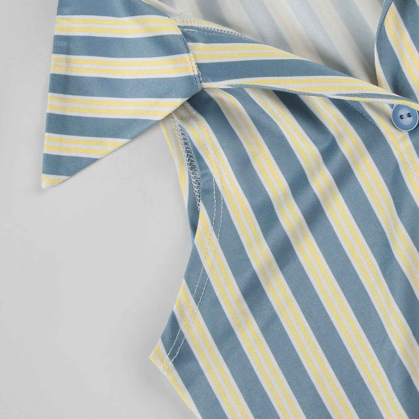 Sleeveless Romper Striped Contrast Color Street Hip