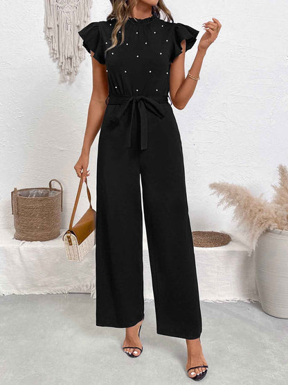 Lace Collar Jumpsuit