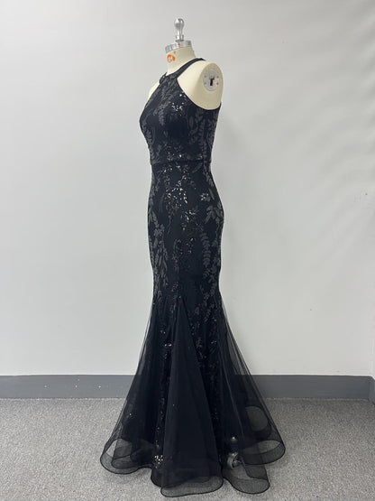 Pearl Embroidery Fishtail Evening Dress  New Arrivals