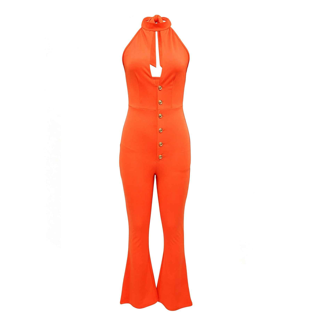 Autumn Drop Backless Halter Slim Fit Jumpsuit for Women New Arrivals