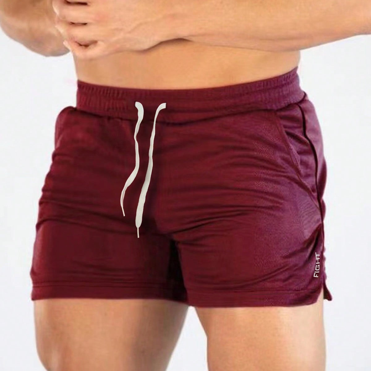 Men's Shorts Fitness Plus Size Loose Breathable Stretch Quick-drying Shorts