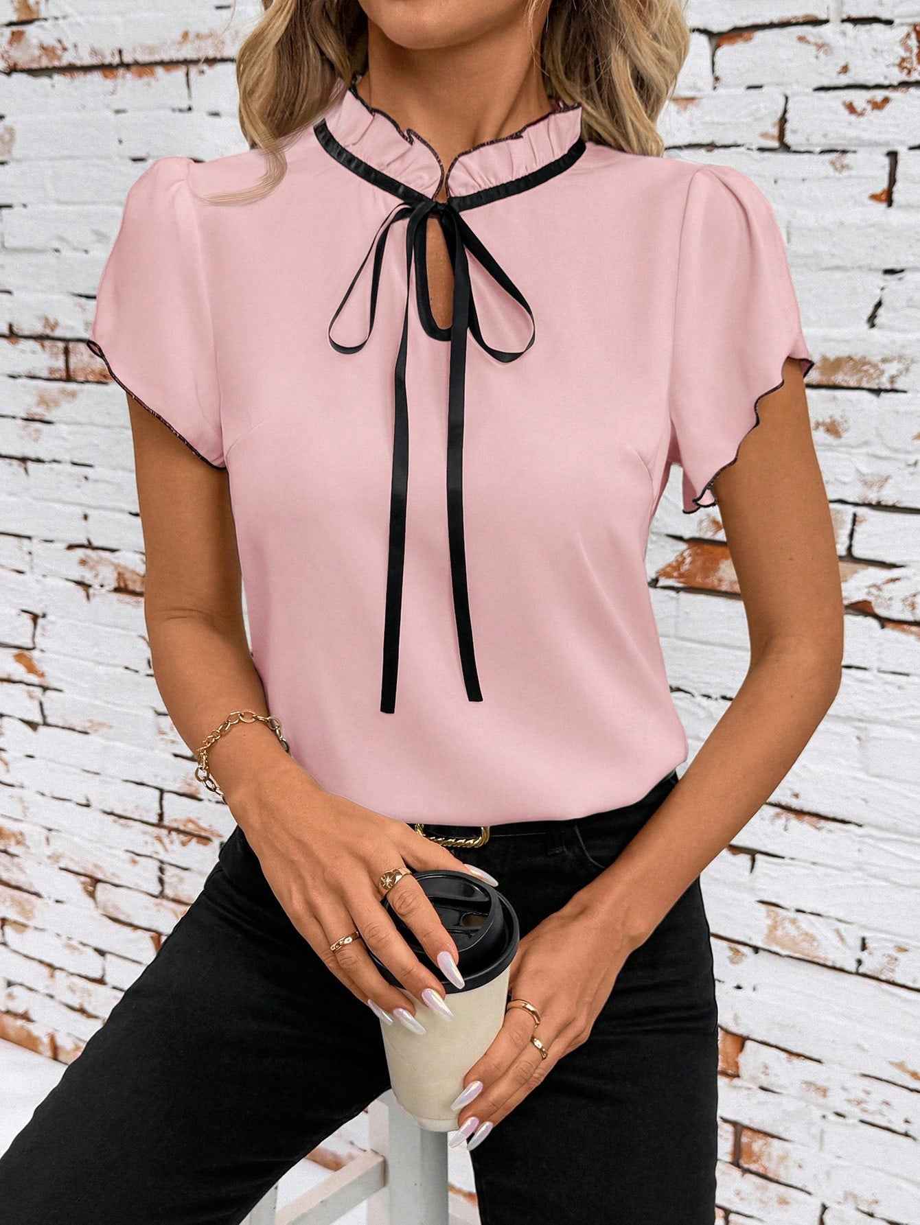 MUNSIEUR All Pleated Blouse