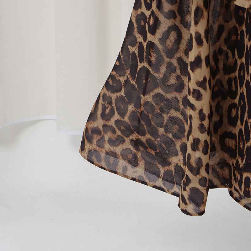 Skirt Women Spring Leopard Print Design