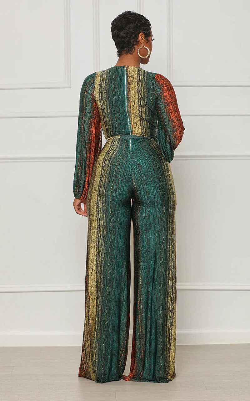Long Sleeve Jumpsuit Loose Casual