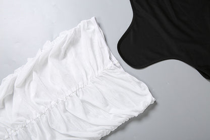 Set Skirt Berlubang Atasan Tiub