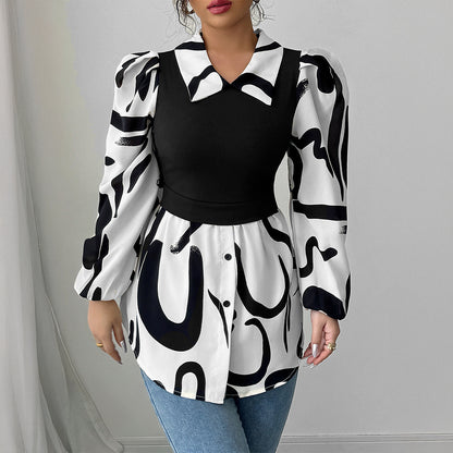 Women's All Over Print Blouse