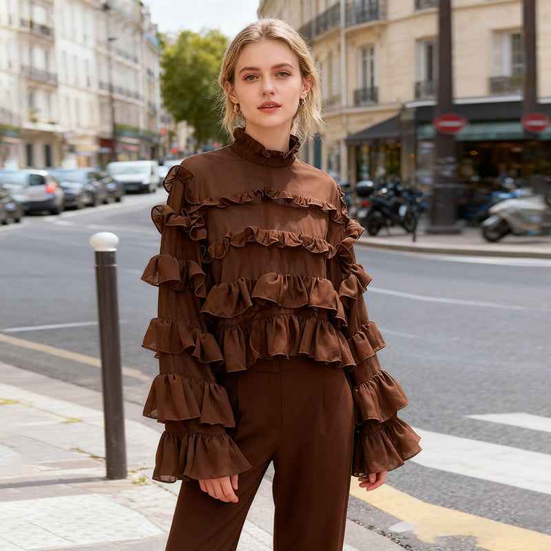 Comfortable Ruffled Blouse