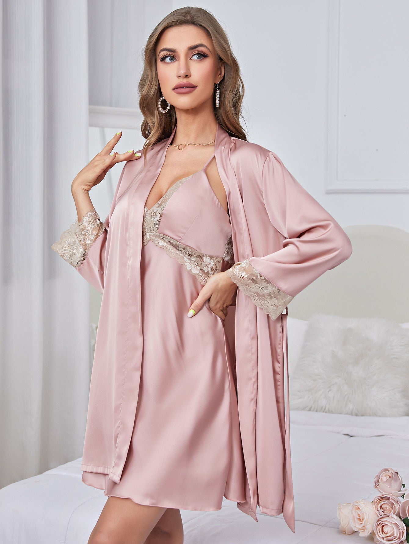 Pajamas Set Long Sleeve Sleepwear for Women