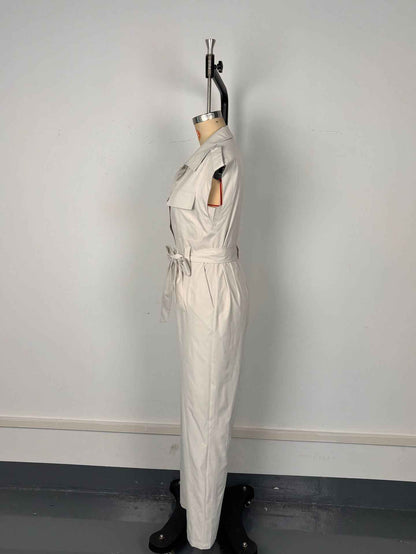 Jumpsuit Women's High Waist Sleeveless