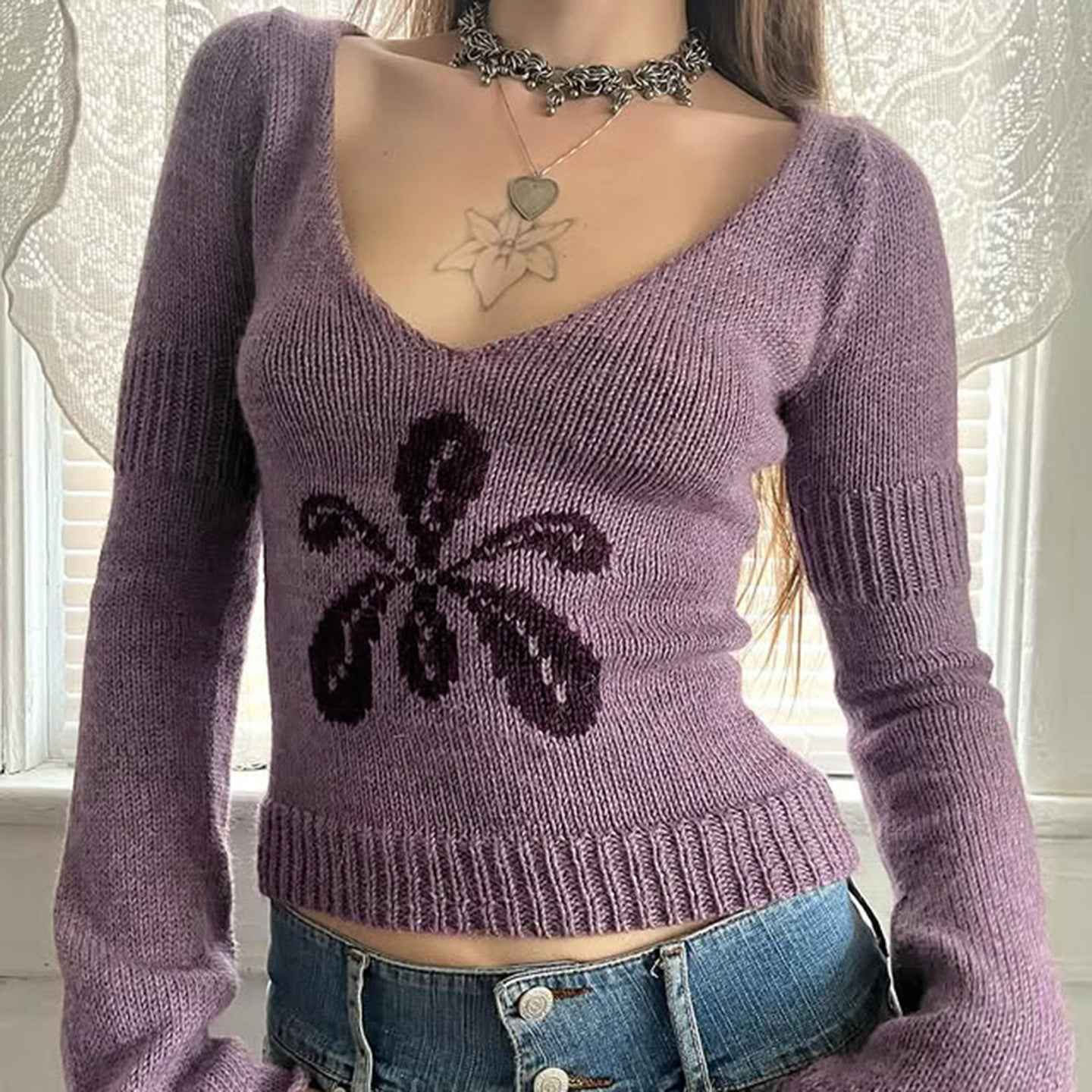 Gentle Long Sleeve Sweater for Women