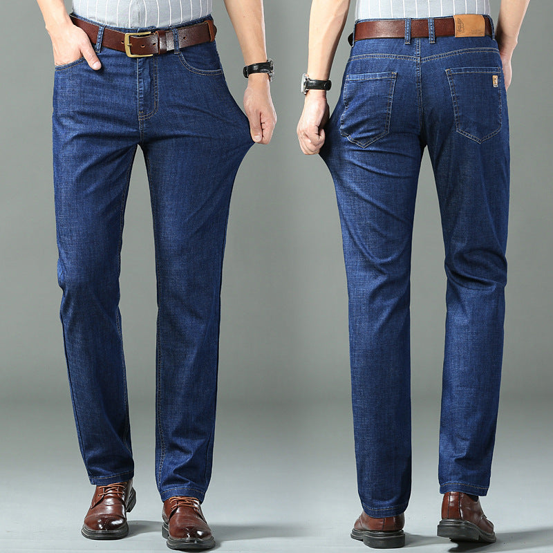 Summer Denim Quality Mid-high Waist Pants