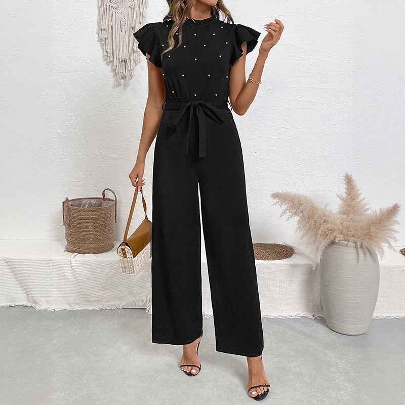 Lace Collar Jumpsuit