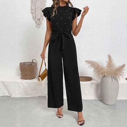 Lace Collar Jumpsuit