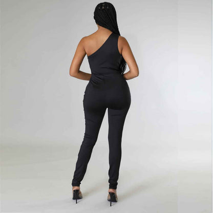 Sexy Slim Drilling One Piece Nightclub Uniform Jumpsuit
