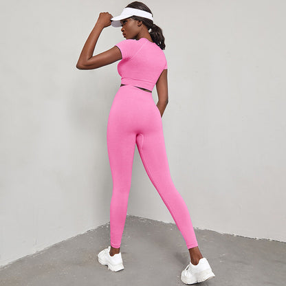 Quick-drying Workout Clothes High Waist Hip Lift Yoga Set - Munsieur