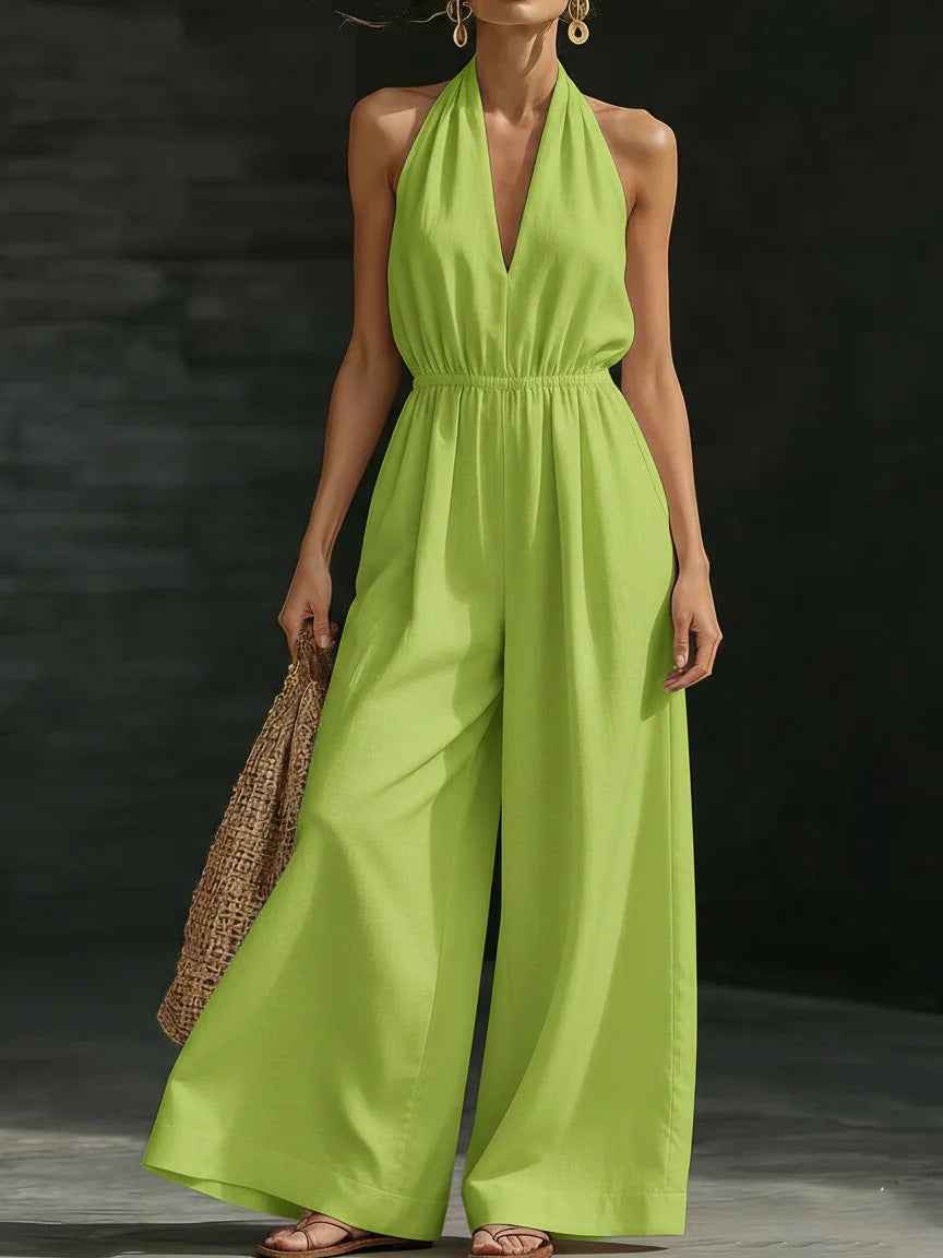 Casual Halter Jumpsuit MUNSIEUR New Arrivals