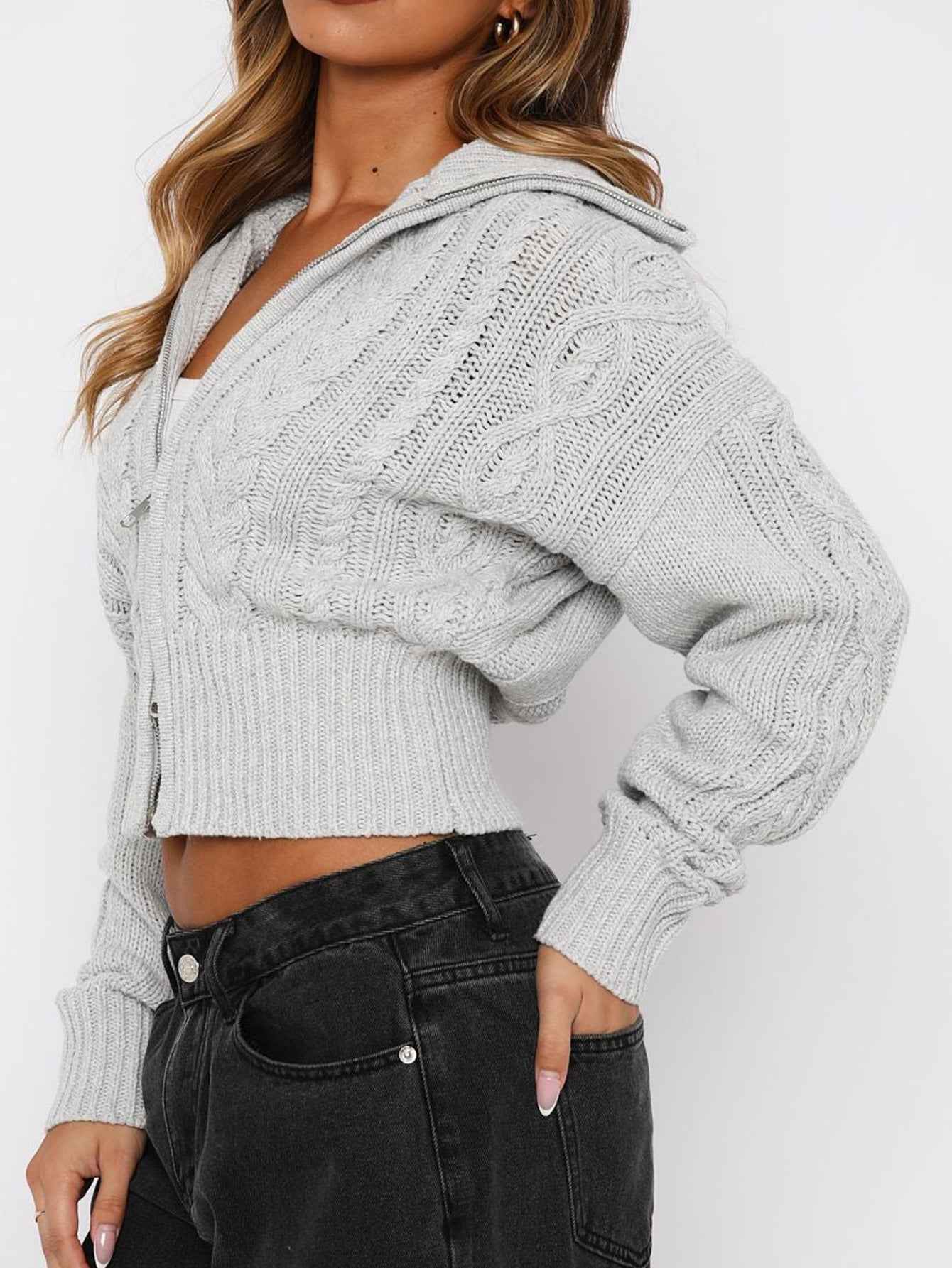 Long Sleeve Solid Color Women's Sweater