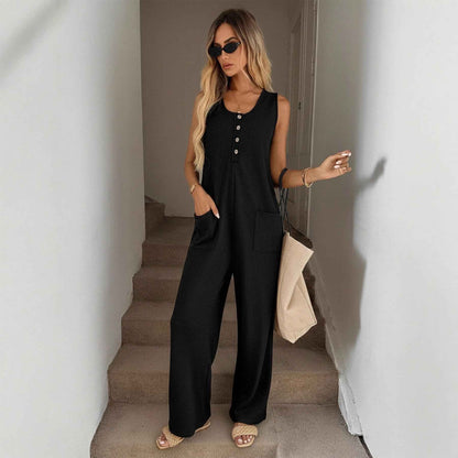 Casual Sleeveless Jumpsuit