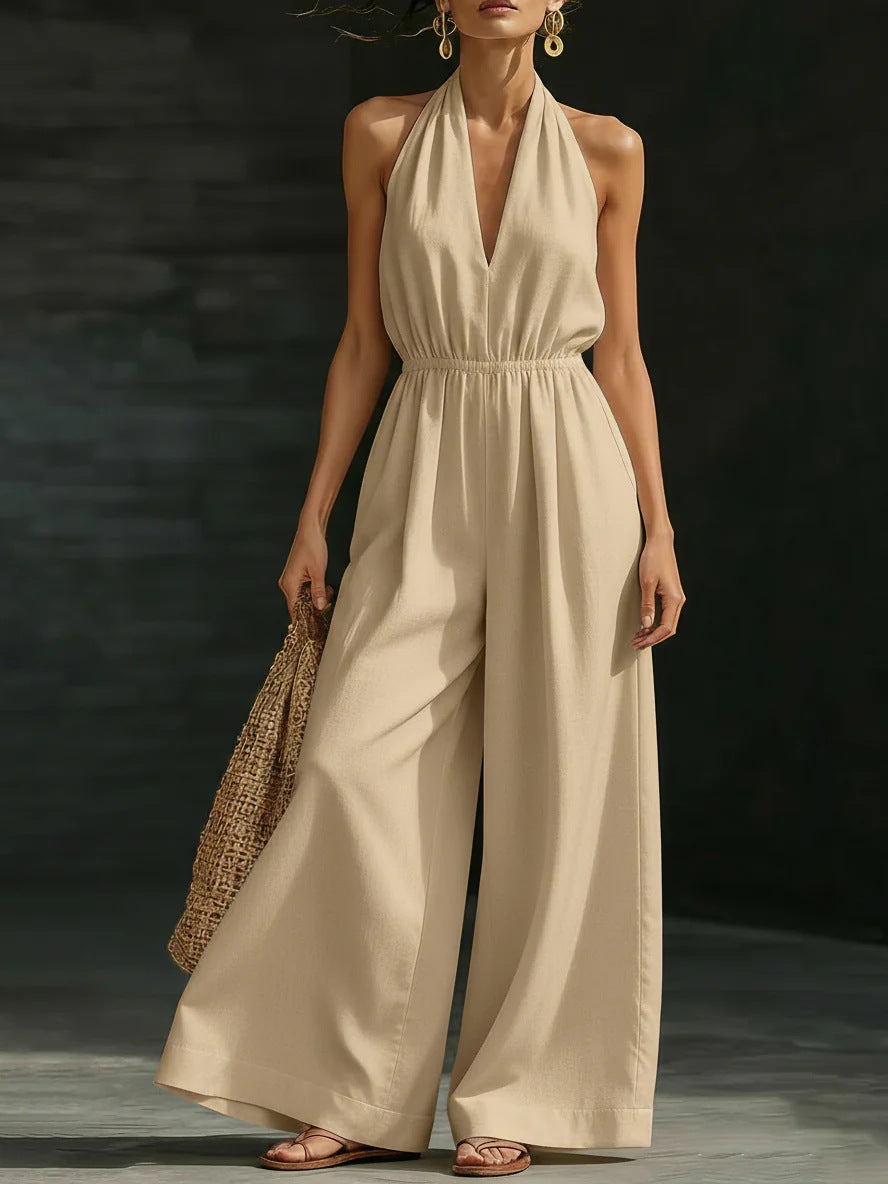 Casual Halter Jumpsuit MUNSIEUR New Arrivals