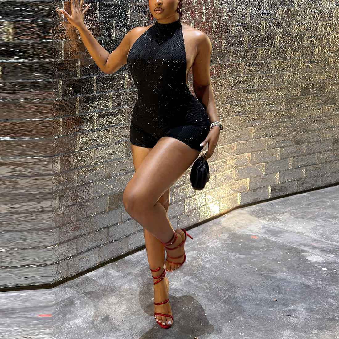 Spring Sexy Backless Romper for Women