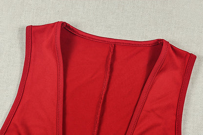 MUNSIEUR Sleeveless Split Dress New Arrivals