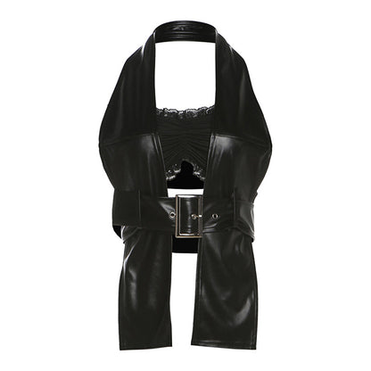 Women's Solid Color Slim Tube Top Fashion Halter Skirt Two-piece Set - Munsieur