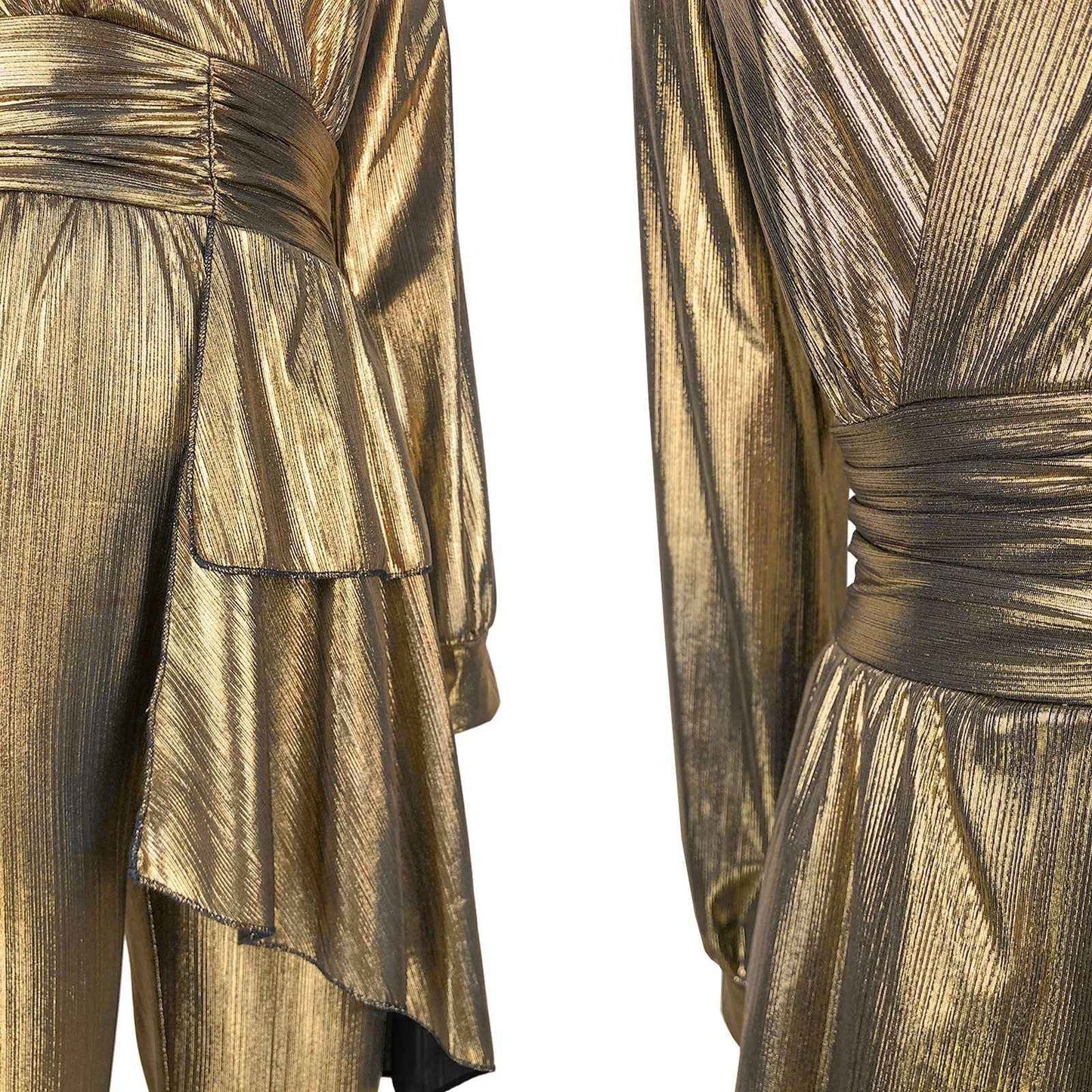Sunken Stripe Pleated Jumpsuit