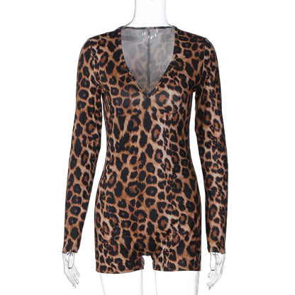 Leopard Print Romper