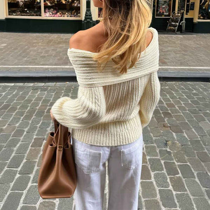 Elegant Wool Long Sleeve Sweater
