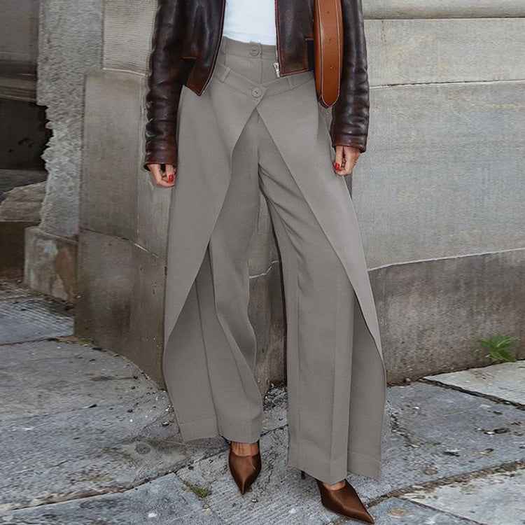 French Irregular Asymmetric Casual Jeans for Women