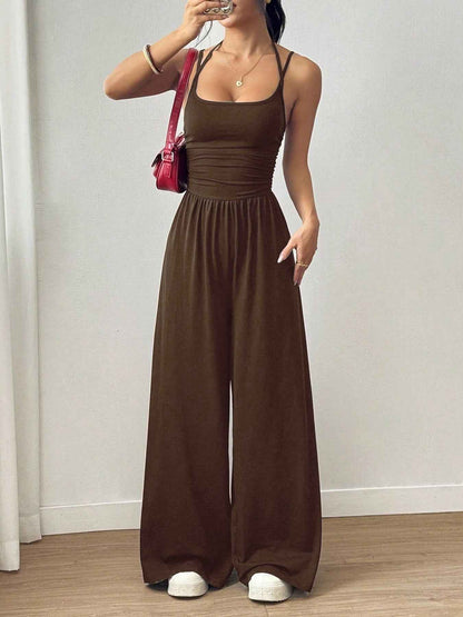Casual Spaghetti Strap Jumpsuit